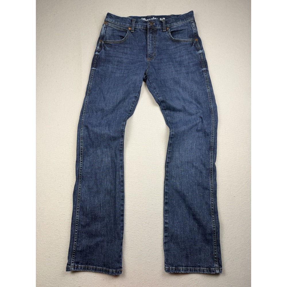 Wrangler Retro Slim Boot Jeans Mens Size 31x34 Western Medium Wash Cowboy